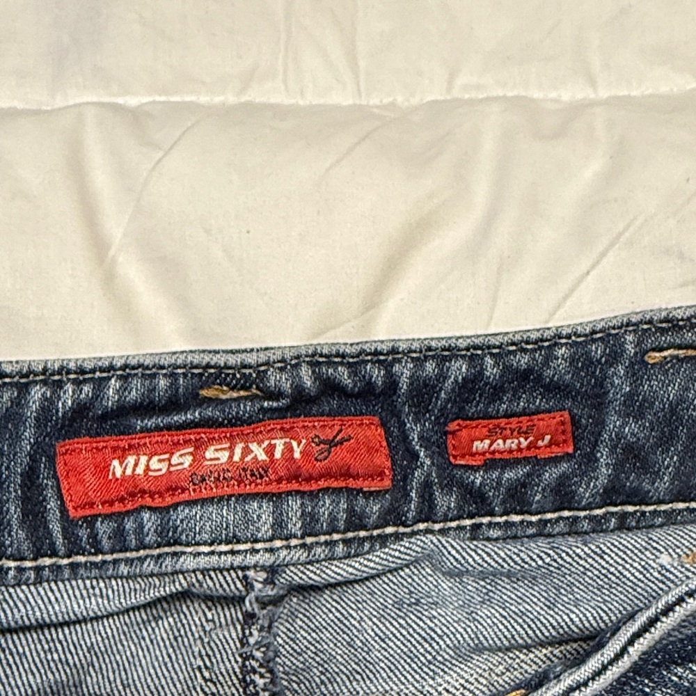 Miss Sixty Dark Blue Straight Leg Jeans - Picture 2 of 7